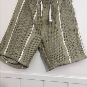 Men's Tan Knit Shorts